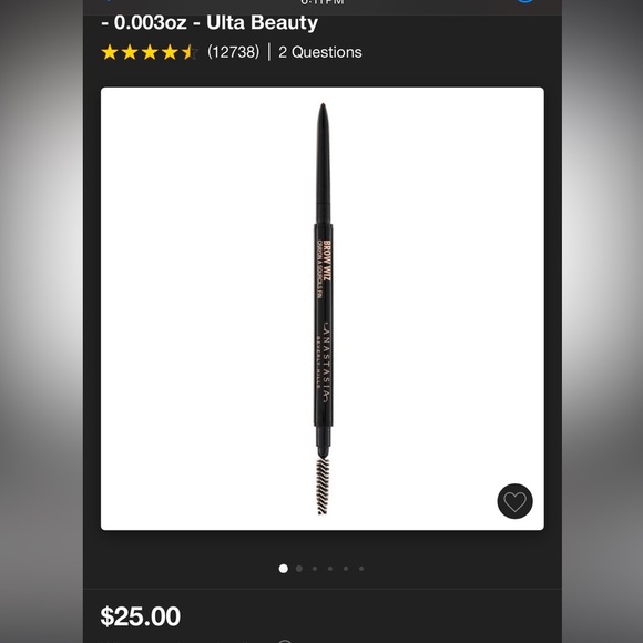 NWT: 2 Anastasia Beverly Hills Eye Brow Pencils:Medium Brown - Picture 2 of 9